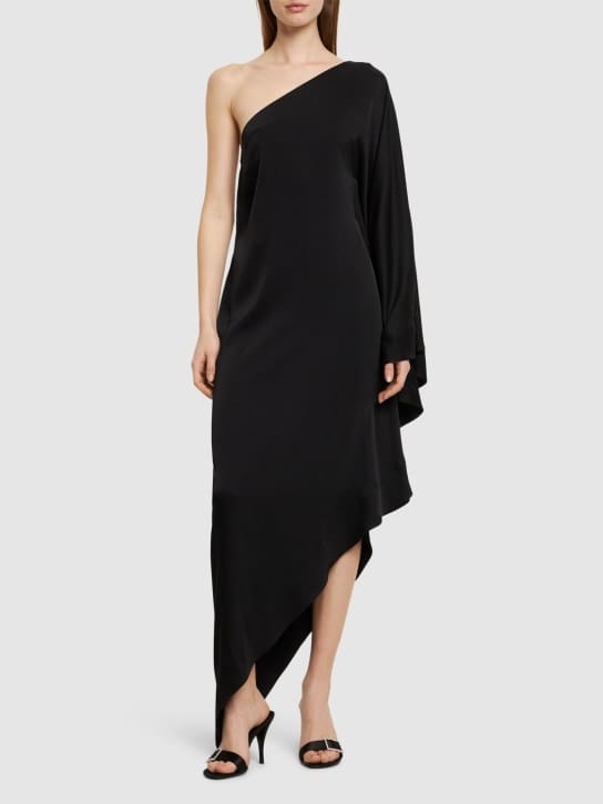 Alexandre Vauthier: One-Shoulder-Maxikleid mit weitem Ärmel