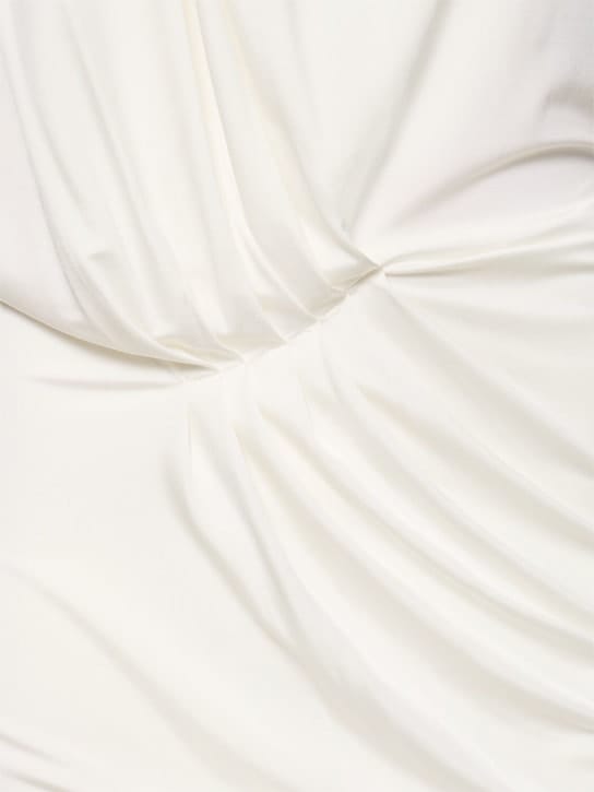 Alexandre Vauthier: Vestido midi de punto con drapeado