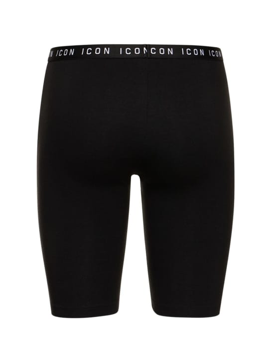 Dsquared2: Icon平纹针织&网眼骑行短裤