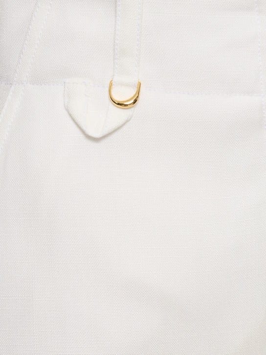 Jacquemus: La Jupe Midi Bari粘胶纤维迷笛半身裙