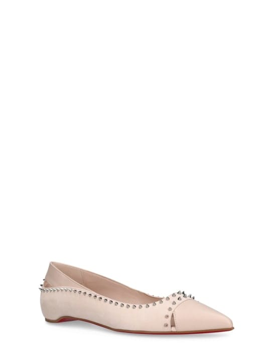 Christian Louboutin: Duvettina皮革芭蕾平底鞋