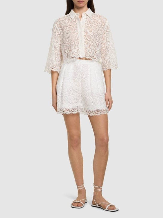 Giambattista Valli - 佩斯里印花蕾丝衬衫