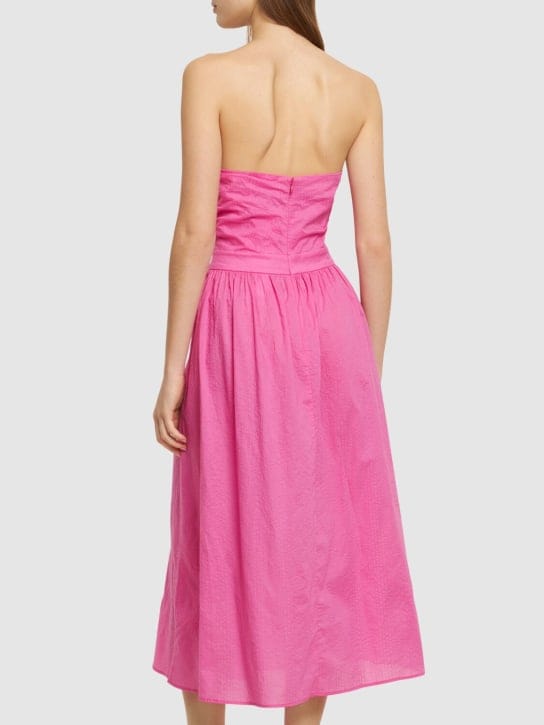 Marysia: Vestido midi de algodón con cut-out