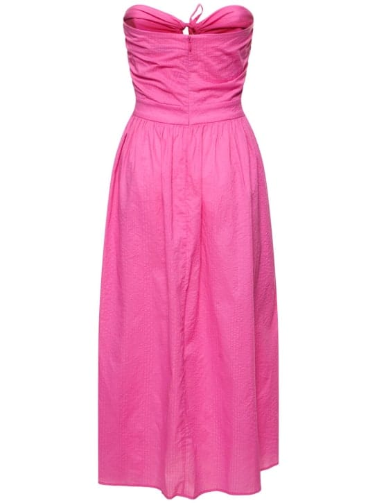 Marysia: Vestido midi de algodón con cut-out