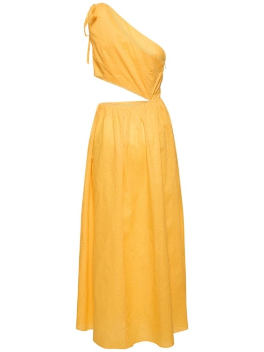 Marysia: Vestido largo en algodón asimétrico