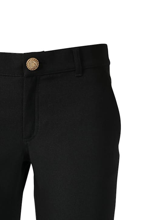 Balmain: 羊毛喇叭裤