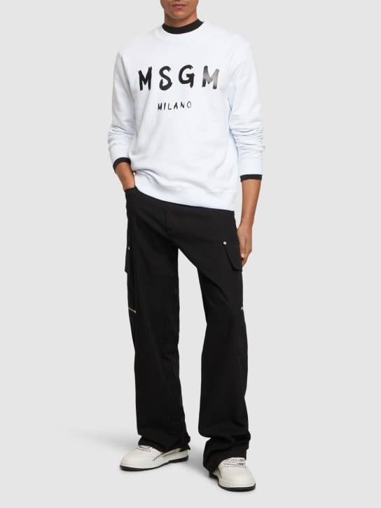 MSGM - LOGO印图织棉卫衣