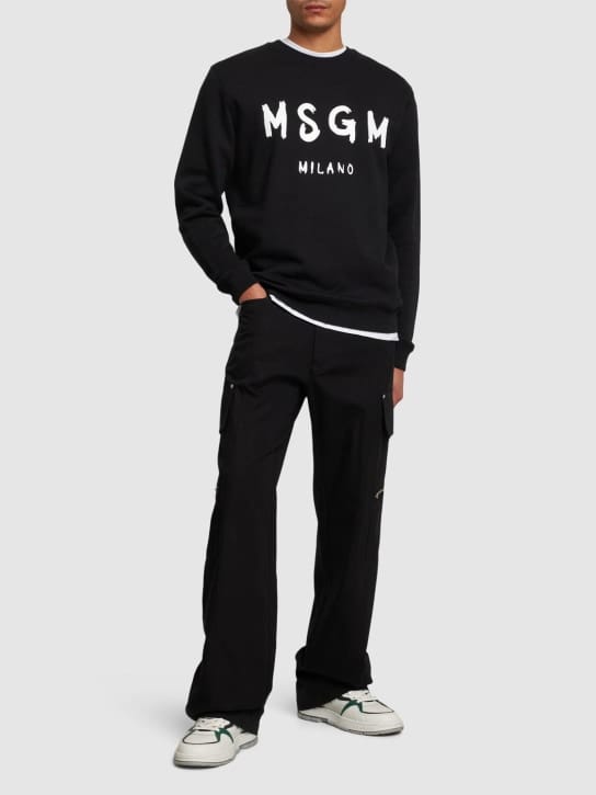 MSGM - LOGO印图织棉卫衣