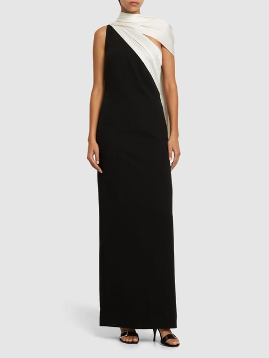 Roland Mouret - 不对称弹力卡迪超长连衣裙