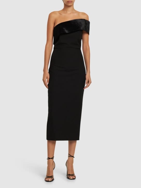 Roland Mouret - 不对称弹力卡迪迷笛连衣裙