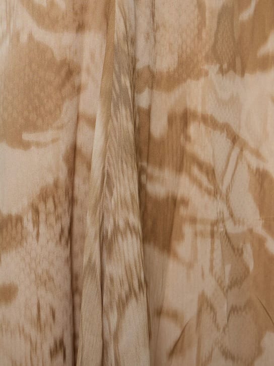 Blumarine: Printed maxi dress with thin straps