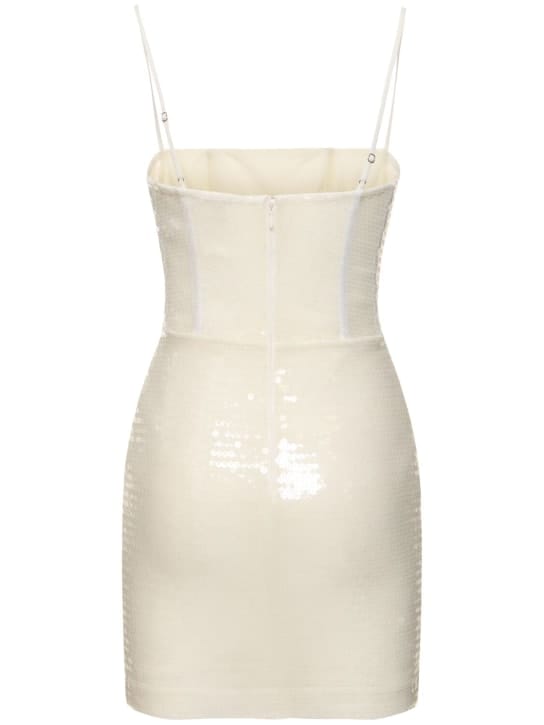 Nensi Dojaka: Miniabito bustier con paillettes