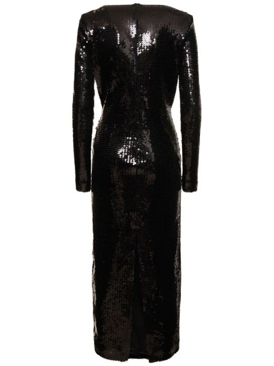 David Koma: Abito midi con paillettes e cut-out