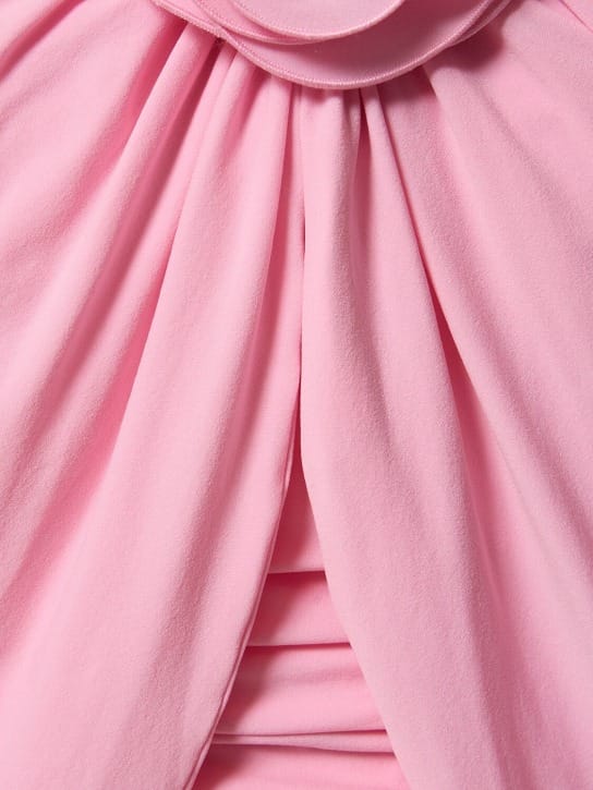 Magda Butrym: Draped mini dress with flower applique