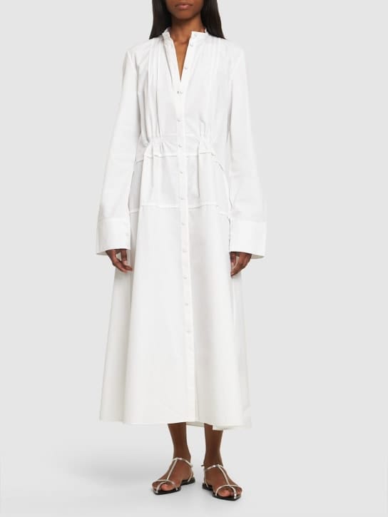 Jil Sander - 厚重棉质府绸迷笛衬衫裙