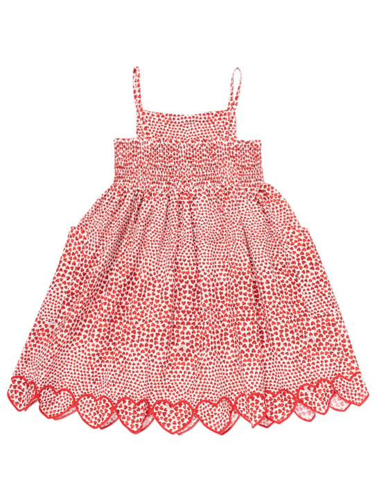 Stella McCartney Kids: Woven cotton AOP voile dress