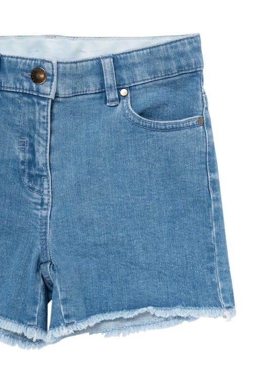 Stella McCartney Kids: Cotton denim shorts
