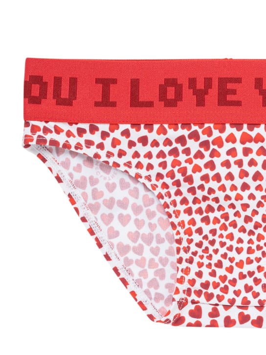 Stella McCartney Kids: All over printed Lycra AOP bikini