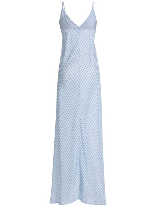 Birgitte Herskind: Striped silk maxi dress