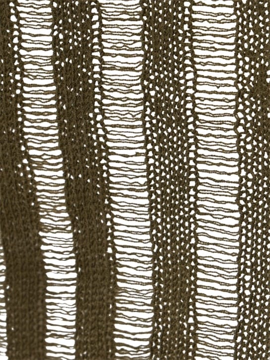 Tropic Of C: Abito corto in cotone biologico traforato