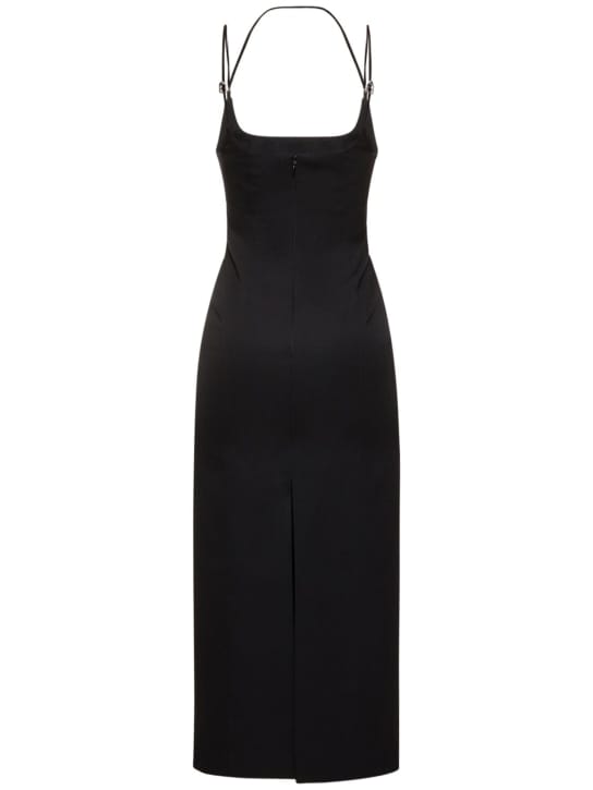 The Attico: Virgin wool midi dress