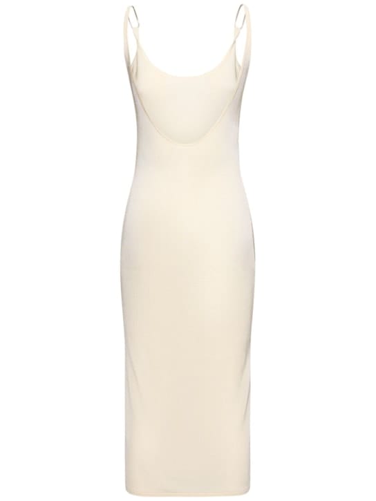 Dion Lee: Abito lungo in maglia con schiena scoperta