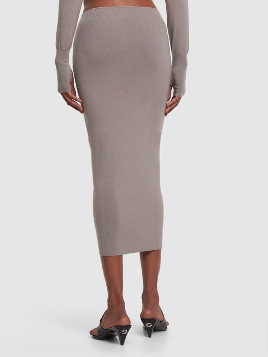 Dion Lee: 镂空针织迷笛半身裙