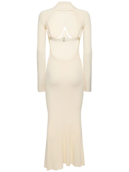 Dion Lee: Ribbed knit cut-out maxi dress