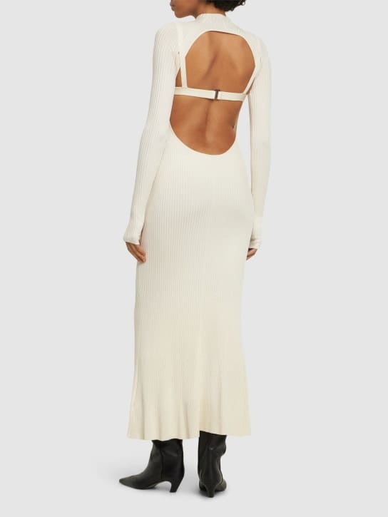 Dion Lee: Ribbed knit cut-out maxi dress