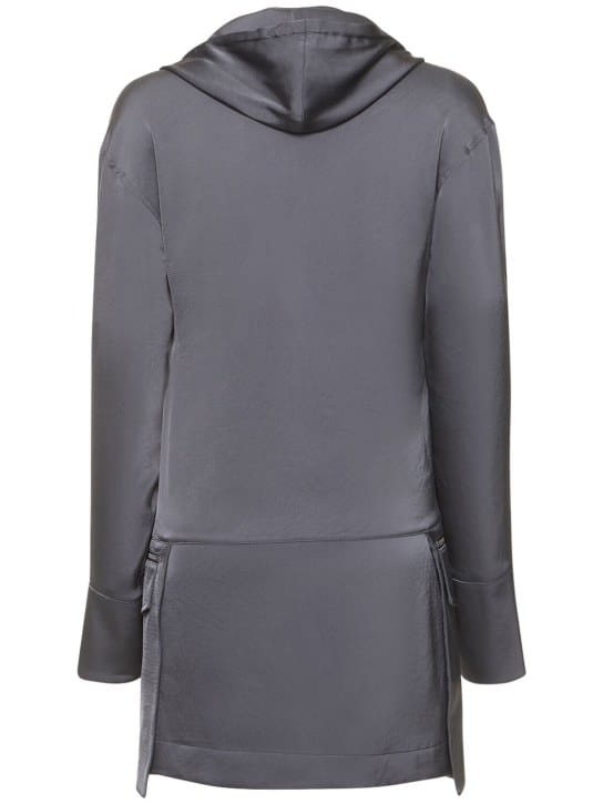 Dion Lee: Satin mini dress with hood