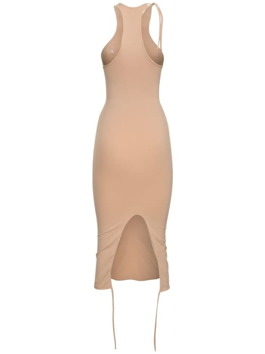 Andreadamo: Halterneck midi dress with slit