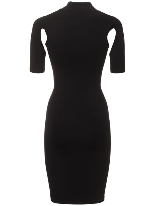 Andreadamo: High-neck dress with cut outs