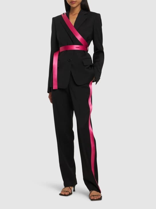 Helmut Lang - Seatbelt羊毛裤子