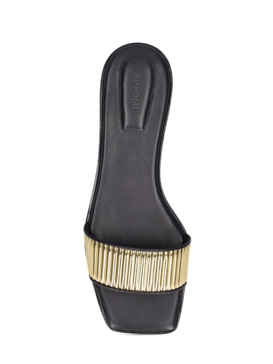 SIMKHAI: Sandali slide con fascia a coste