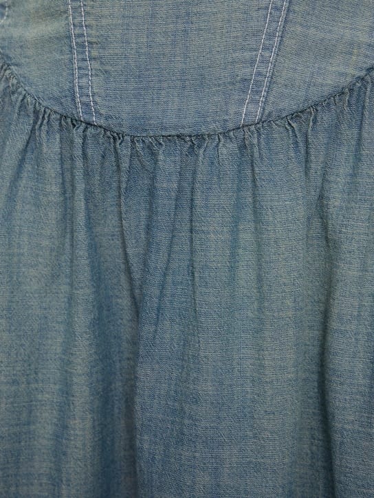 RE/DONE: Vestito corto svasato in cotone