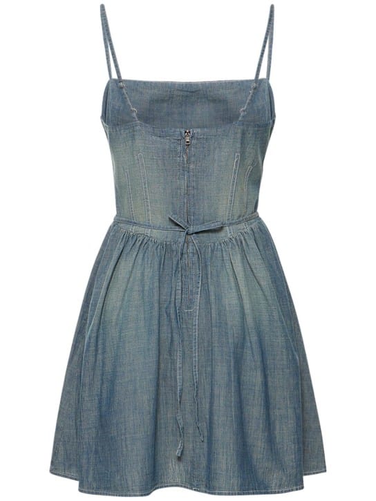 RE/DONE: Vestito corto svasato in cotone
