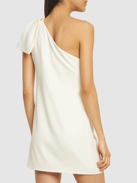 Roland Mouret: Miniabito monospalla in crêpe drappeggiato