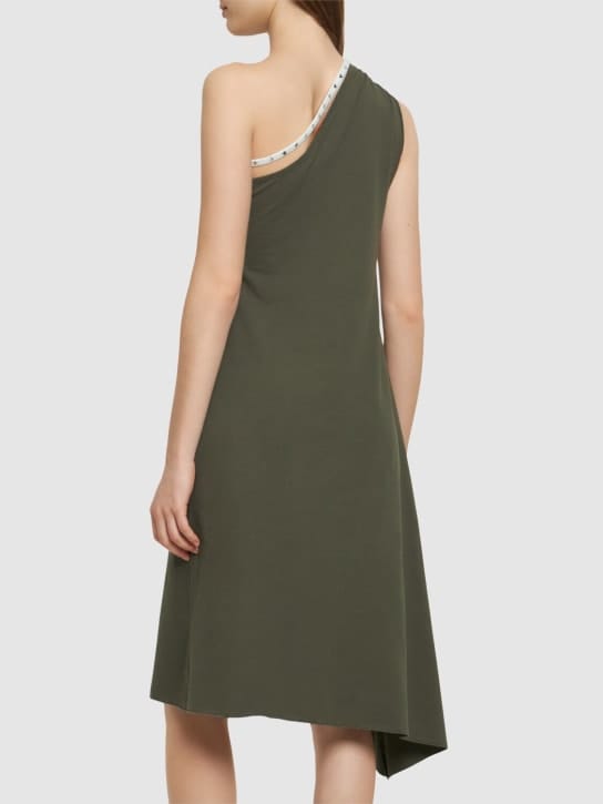 Cormio: Midi-Kleid aus Jersey mit One-Shoulder-Träger