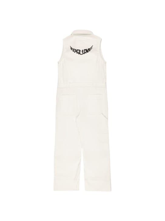 Zadig&Voltaire: Printed cotton denim jumpsuit
