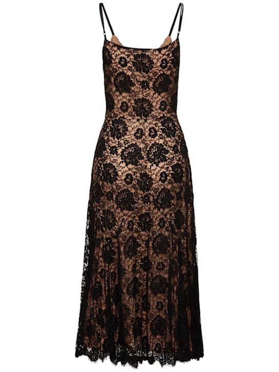 Michael Kors Collection: Abito midi in pizzo floreale