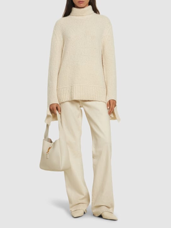 Michael Kors Collection - 羊驼毛混纺开叉袖子T领毛衣