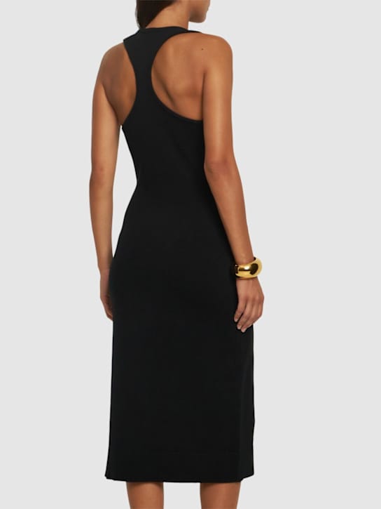 Michael Kors Collection: Abito midi in cashmere con spacco