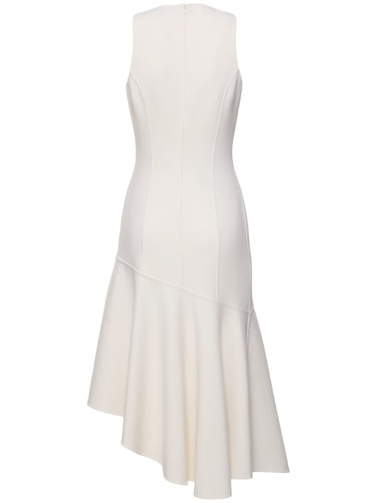 Michael Kors Collection: Abito midi in lana vergine asimmetrico