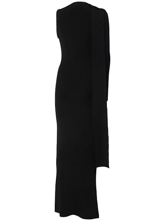 David Koma: Abito lungo monospalla in maglia