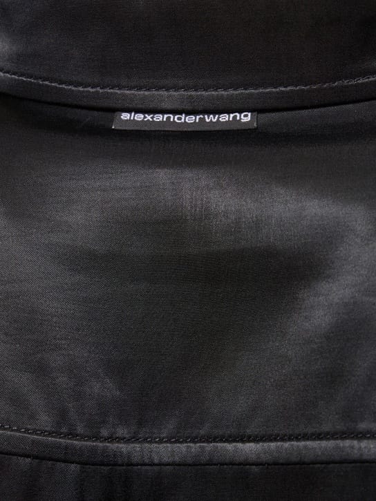 Alexander Wang: Vestito corto in raso con colletto
