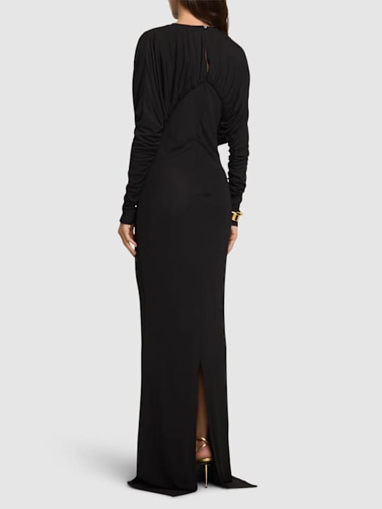 16arlington: Draped jersey maxi dress