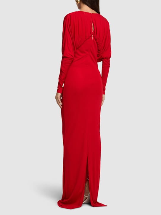 16arlington: Draped jersey maxi dress