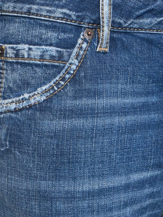 Dsquared2: Jeans dritti con dettagli consumati