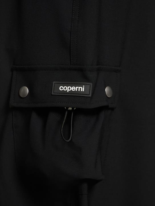 Coperni: 精裁凉爽羊毛混纺工装半身裙