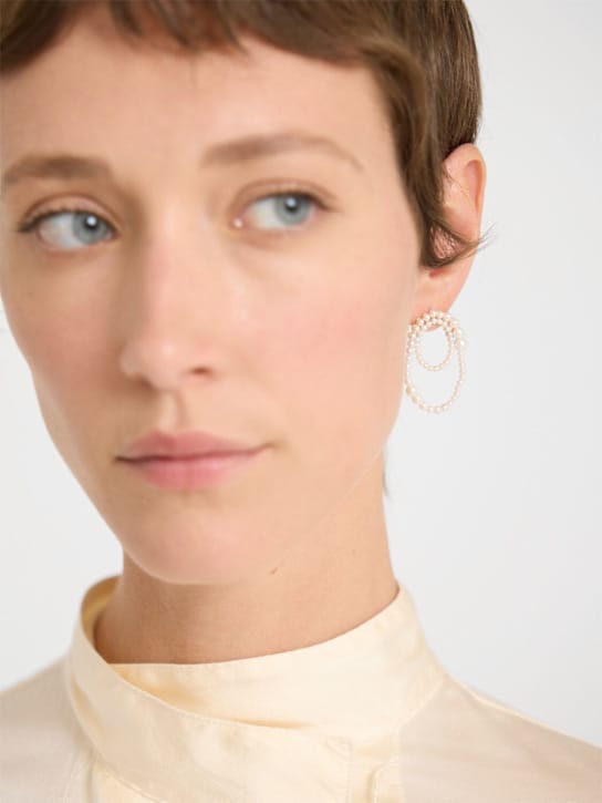 Sophie Bille Brahe - Embrassée 14kt金&珍珠单耳环
